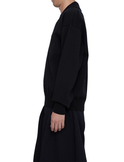 HEAVY KNIT POLO SWEATER