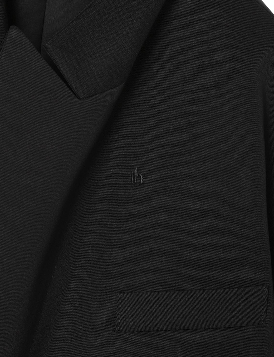 Oversized Double Breasted Jacket / black