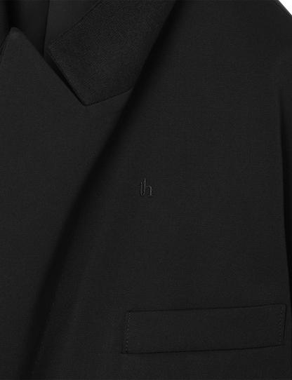 Oversized Double Breasted Jacket / black