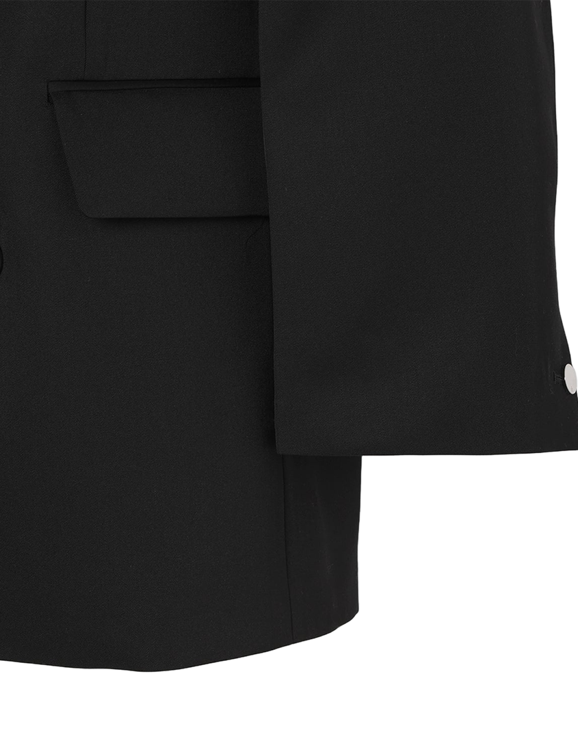 Oversized Double Breasted Jacket / black