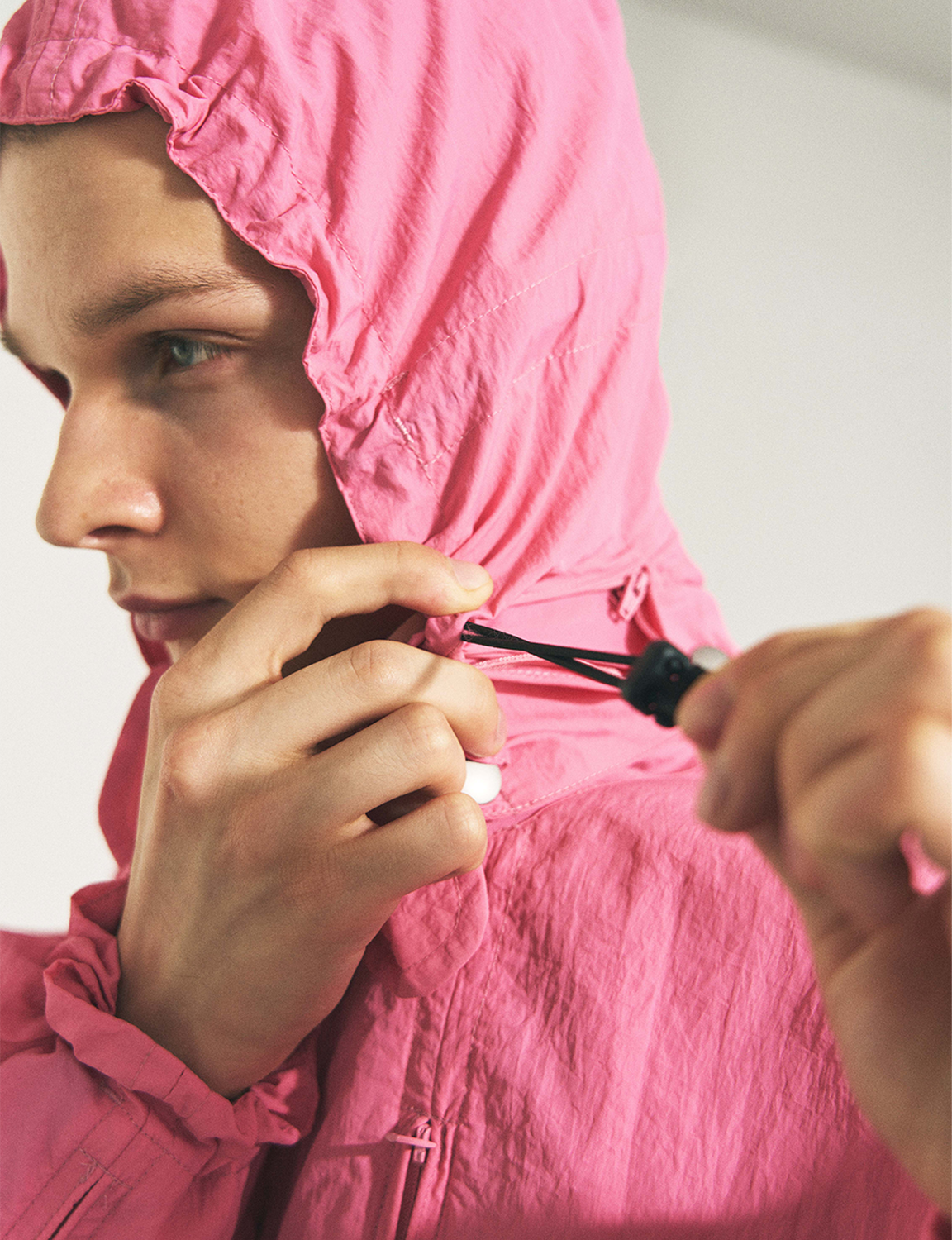 CRUSHED NYLON FULL PACK JACKET