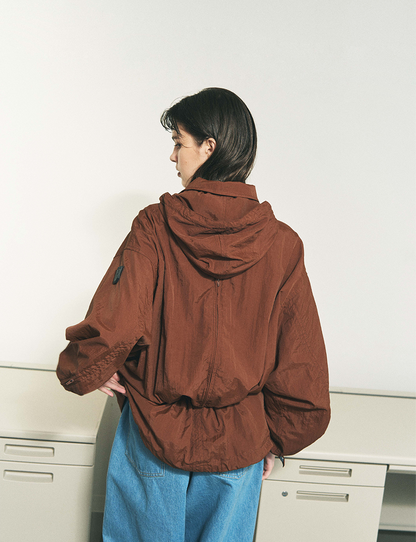 CRUSHED NYLON FULL PACK JACKET