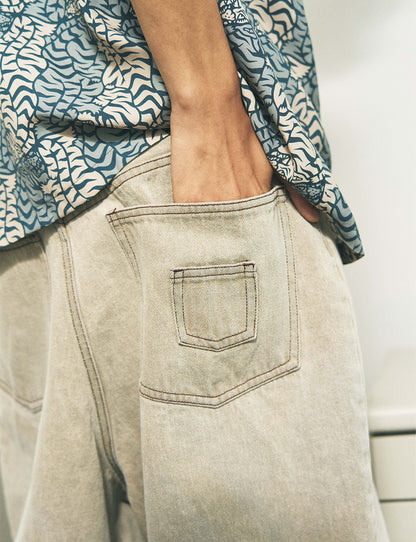 6 POCKET DENIM SHORTS LAZER