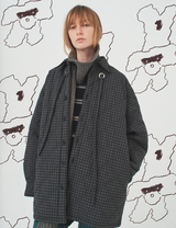 padded jacket / gray