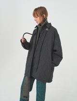 padded jacket / gray