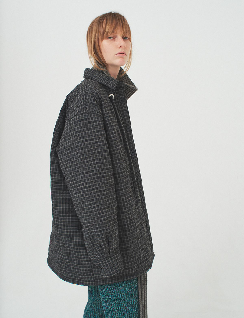padded jacket / gray