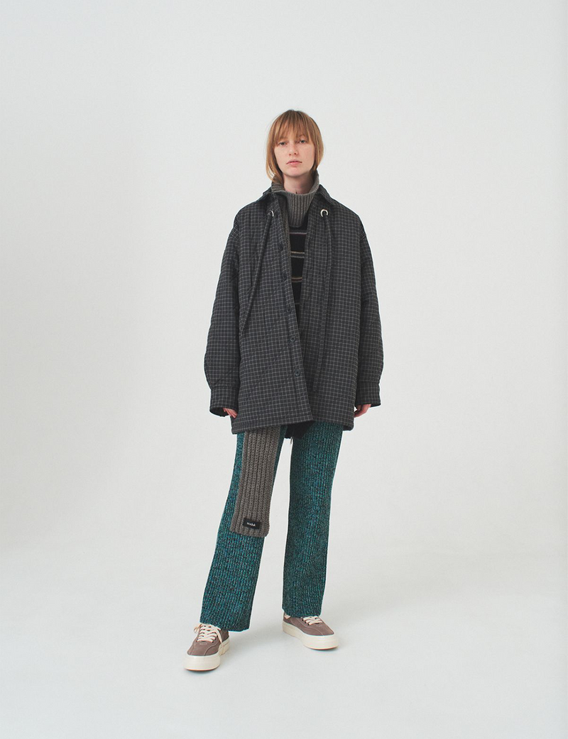 padded jacket / gray