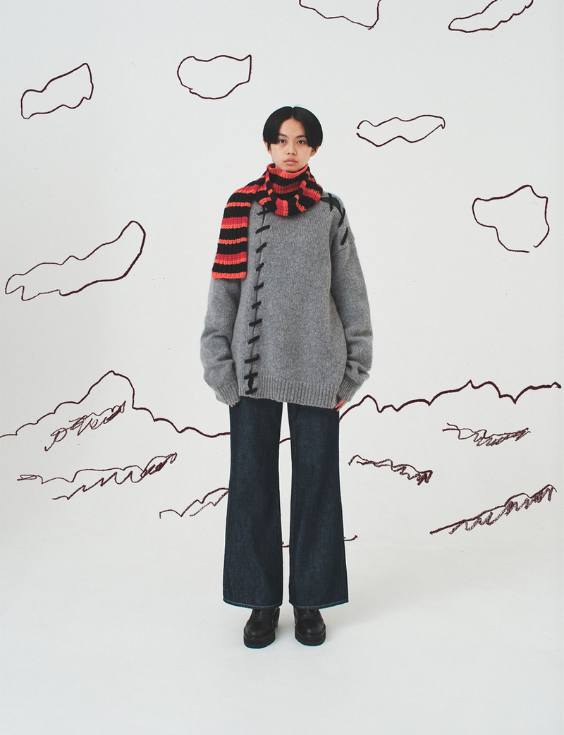 bridge knit / gray