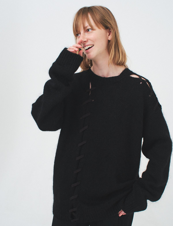 bridge knit / black