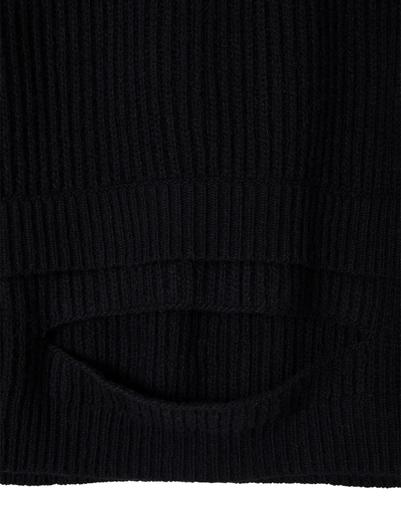 hole knit / black