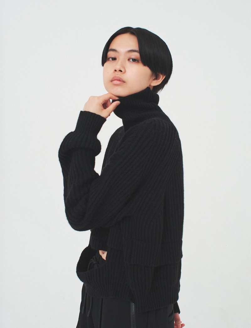 hole knit / black