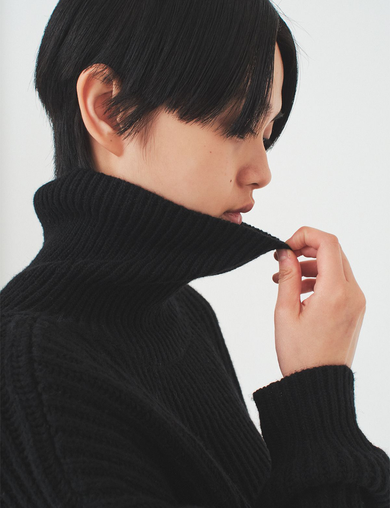 hole knit / black