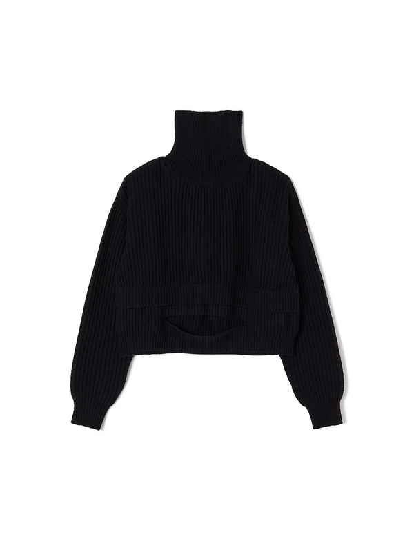 hole knit / black