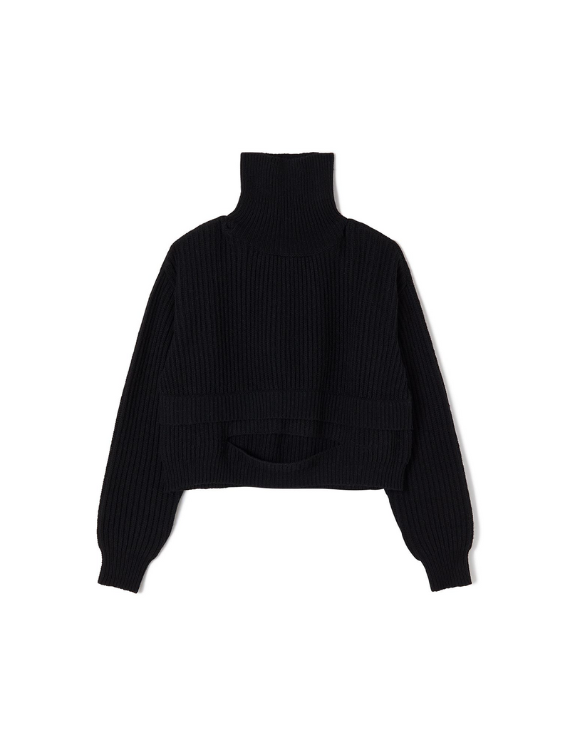 hole knit / black