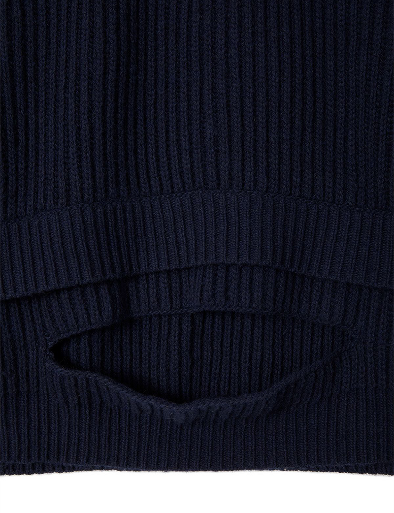 hole knit / navy