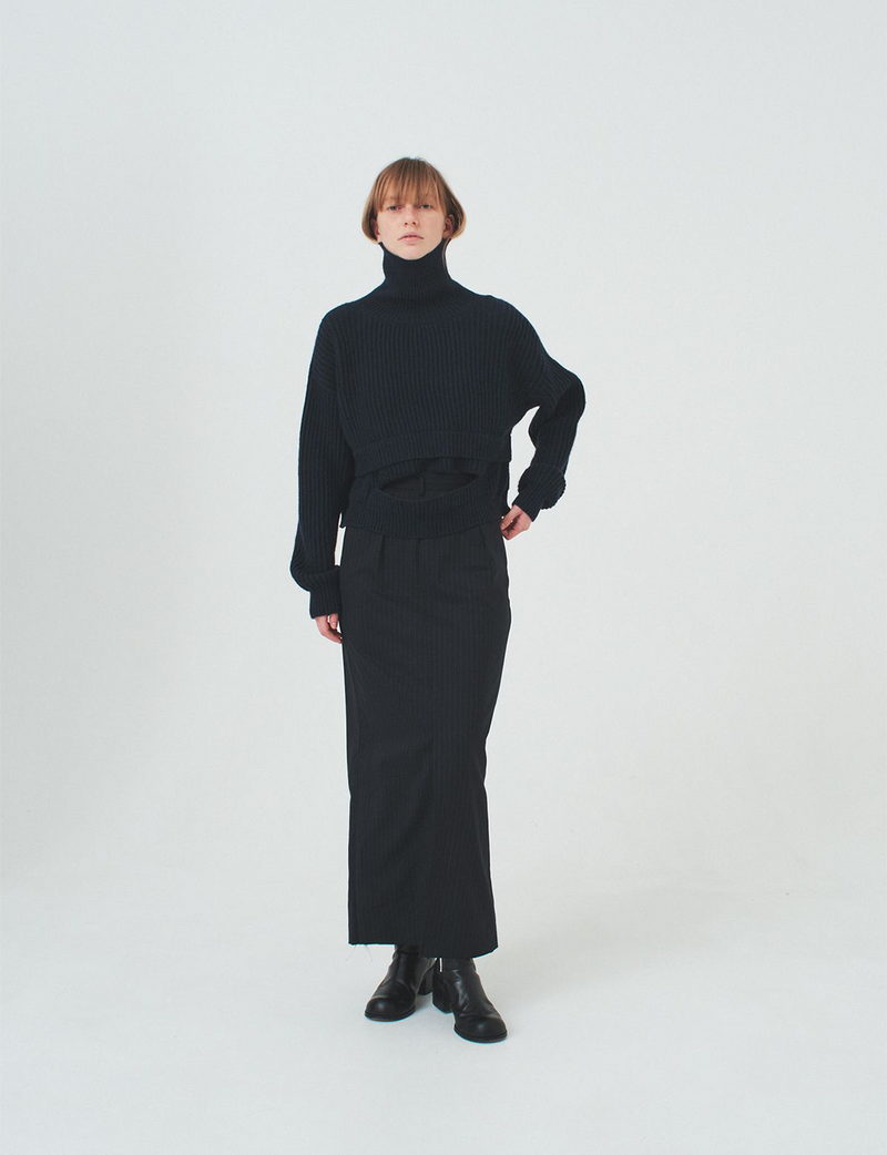 hole knit / navy