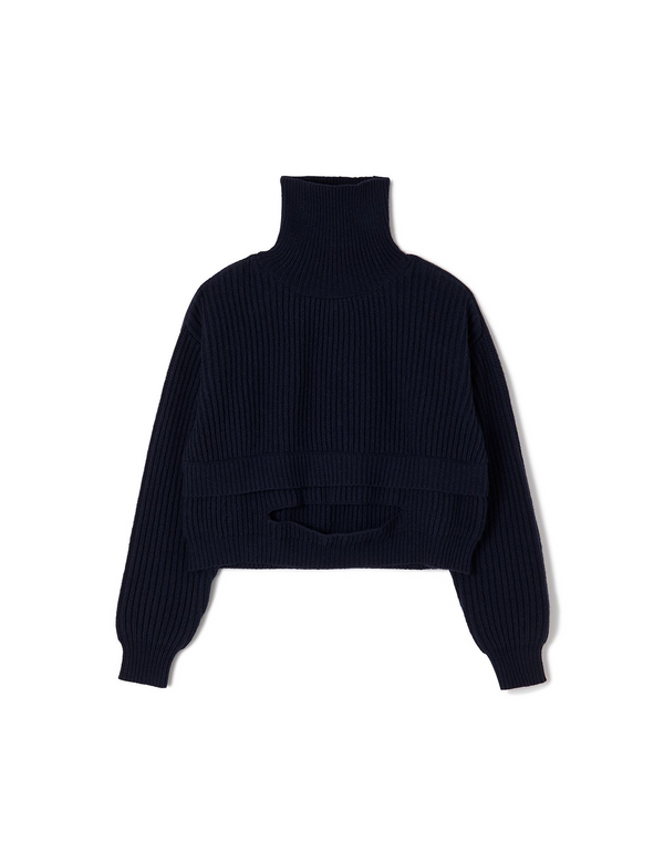 hole knit / navy