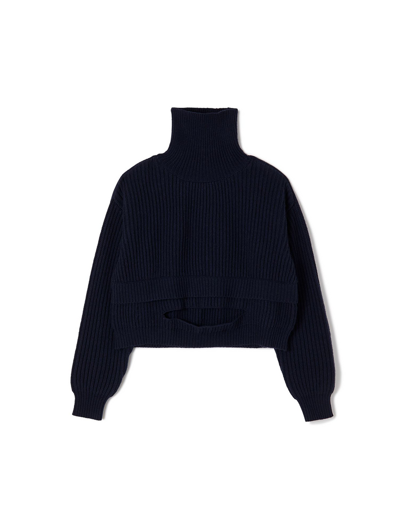 hole knit / navy