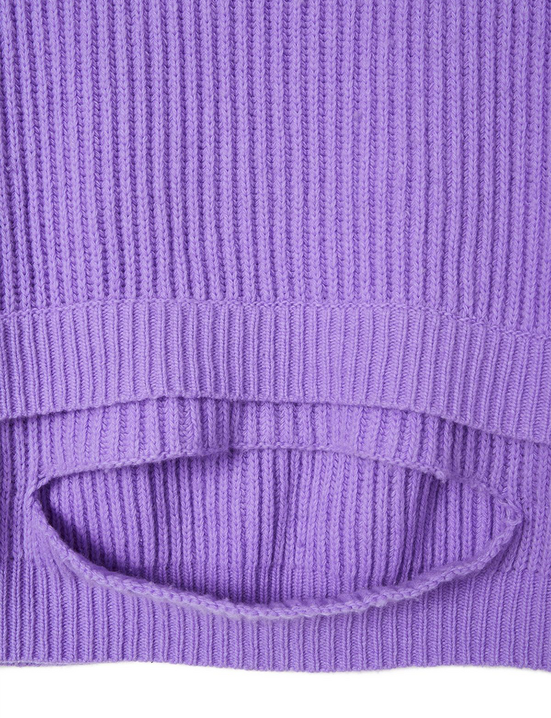hole knit / purple