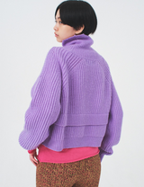 hole knit / purple
