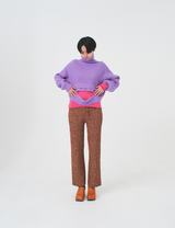hole knit / purple