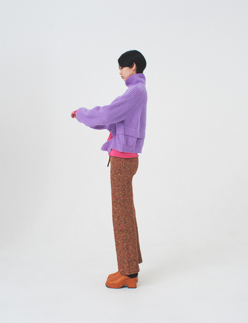 hole knit / purple