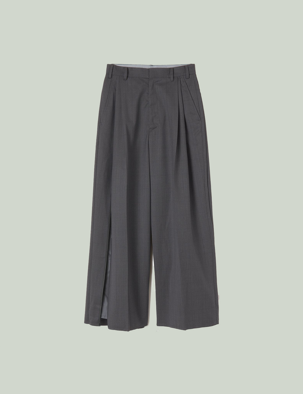 big wave trousers / gray