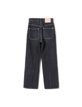 line jeans / black