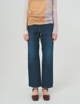 line jeans / blue