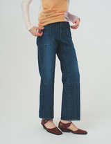 line jeans / blue