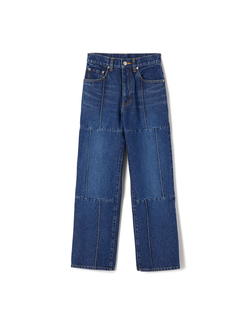 line jeans / blue