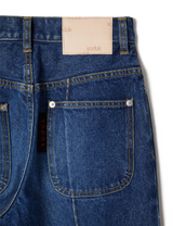 line jeans / blue