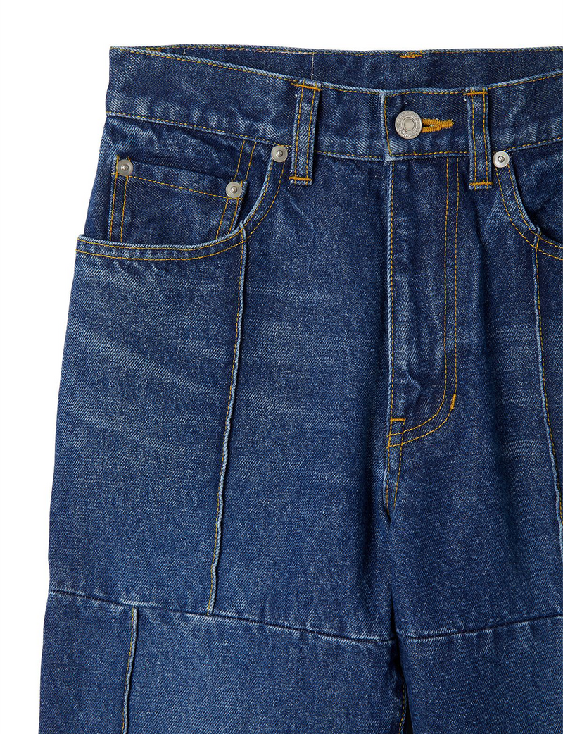 line jeans / blue