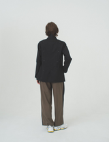 slit trousers / gray