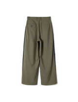 slit trousers / gray