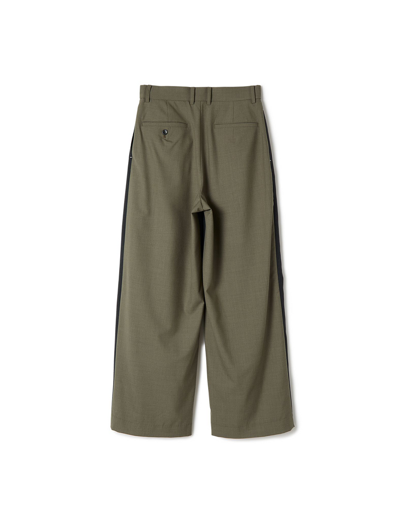 slit trousers / gray