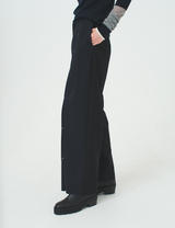 slit trousers / navy