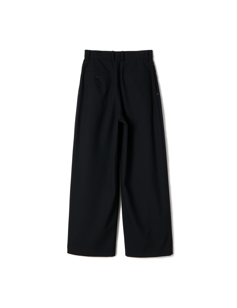 slit trousers / navy