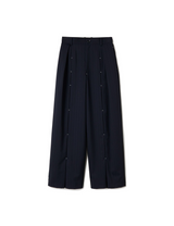 slit trousers / navy