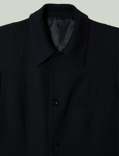 back open jacket / black