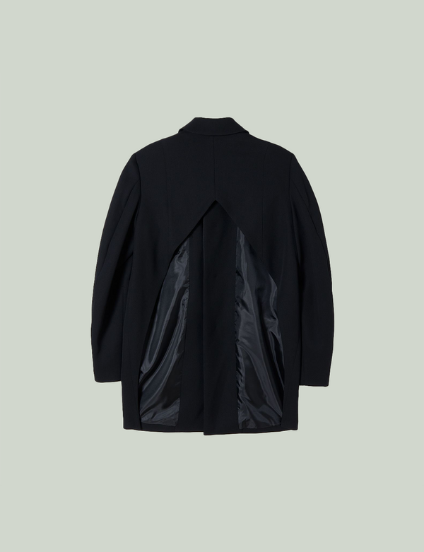 back open jacket / black