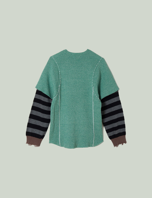 thermal pullover / green