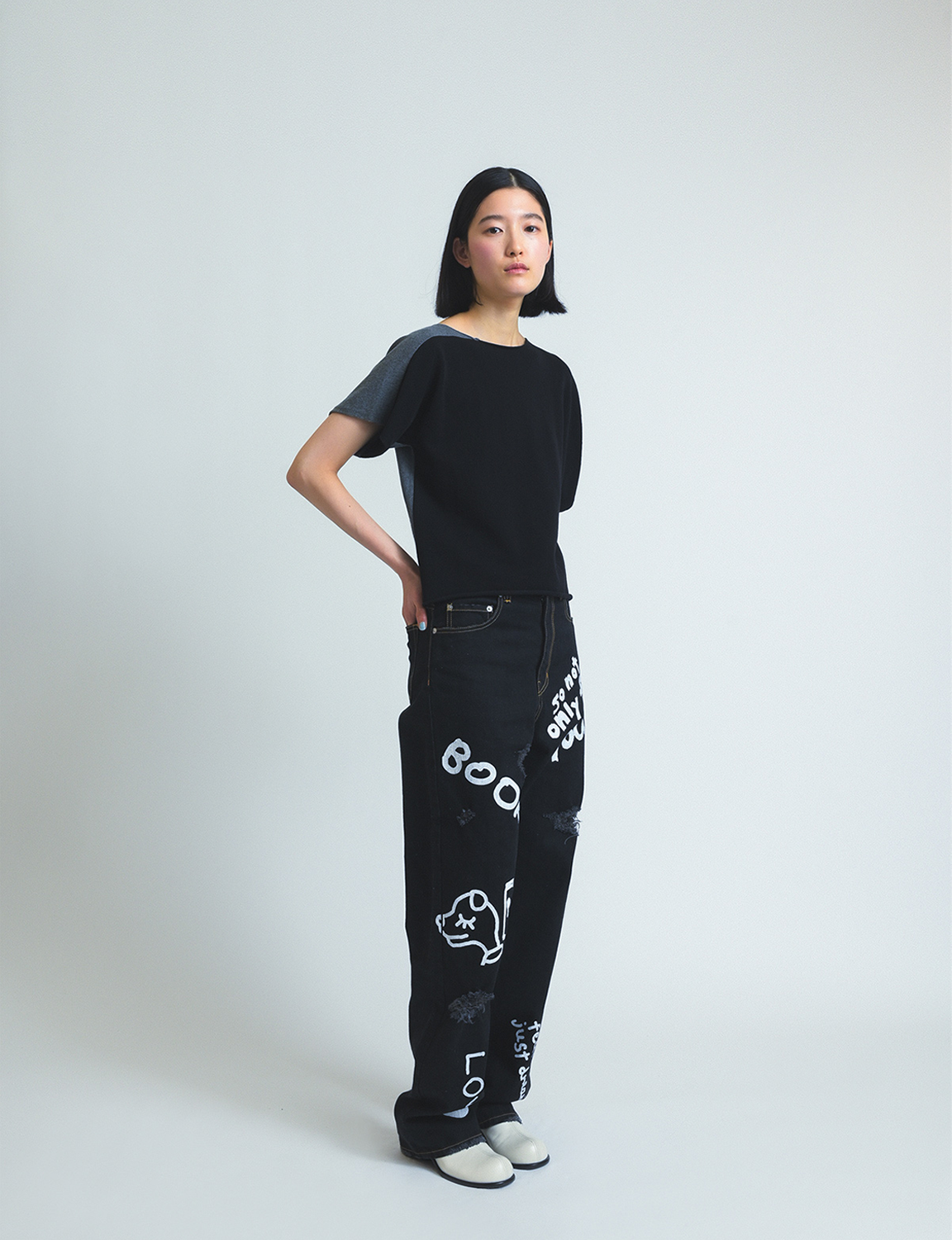 t-knit / black