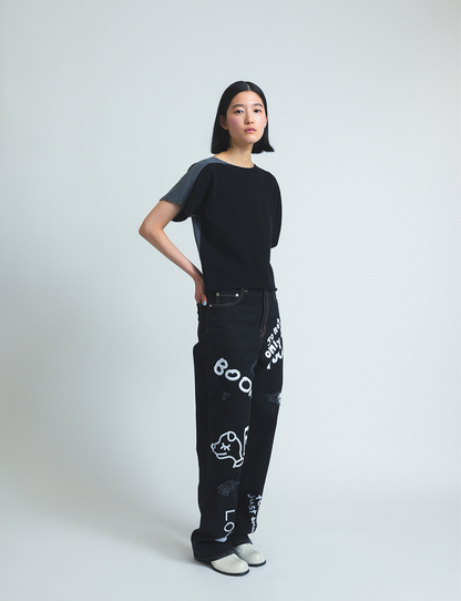 t-knit / black