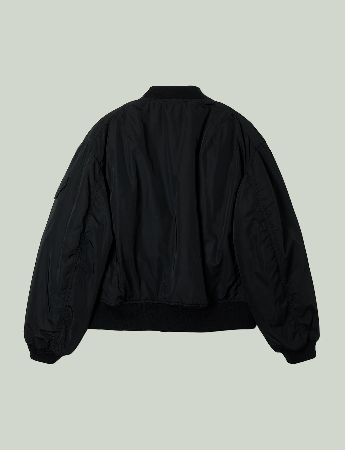 double zip ma-1 jacket / black