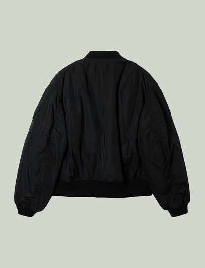 double zip ma-1 jacket / black
