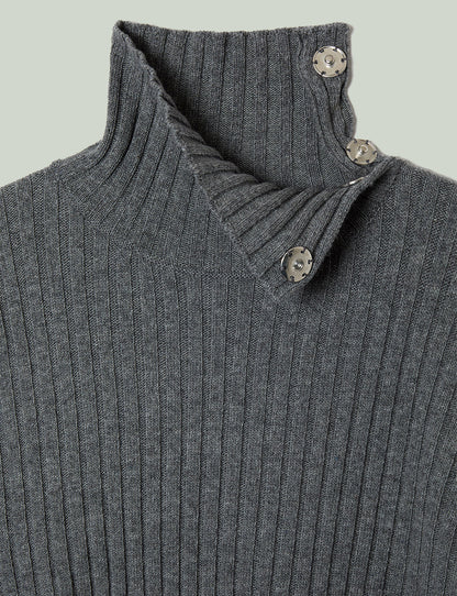 cut cut knit sweater / gray