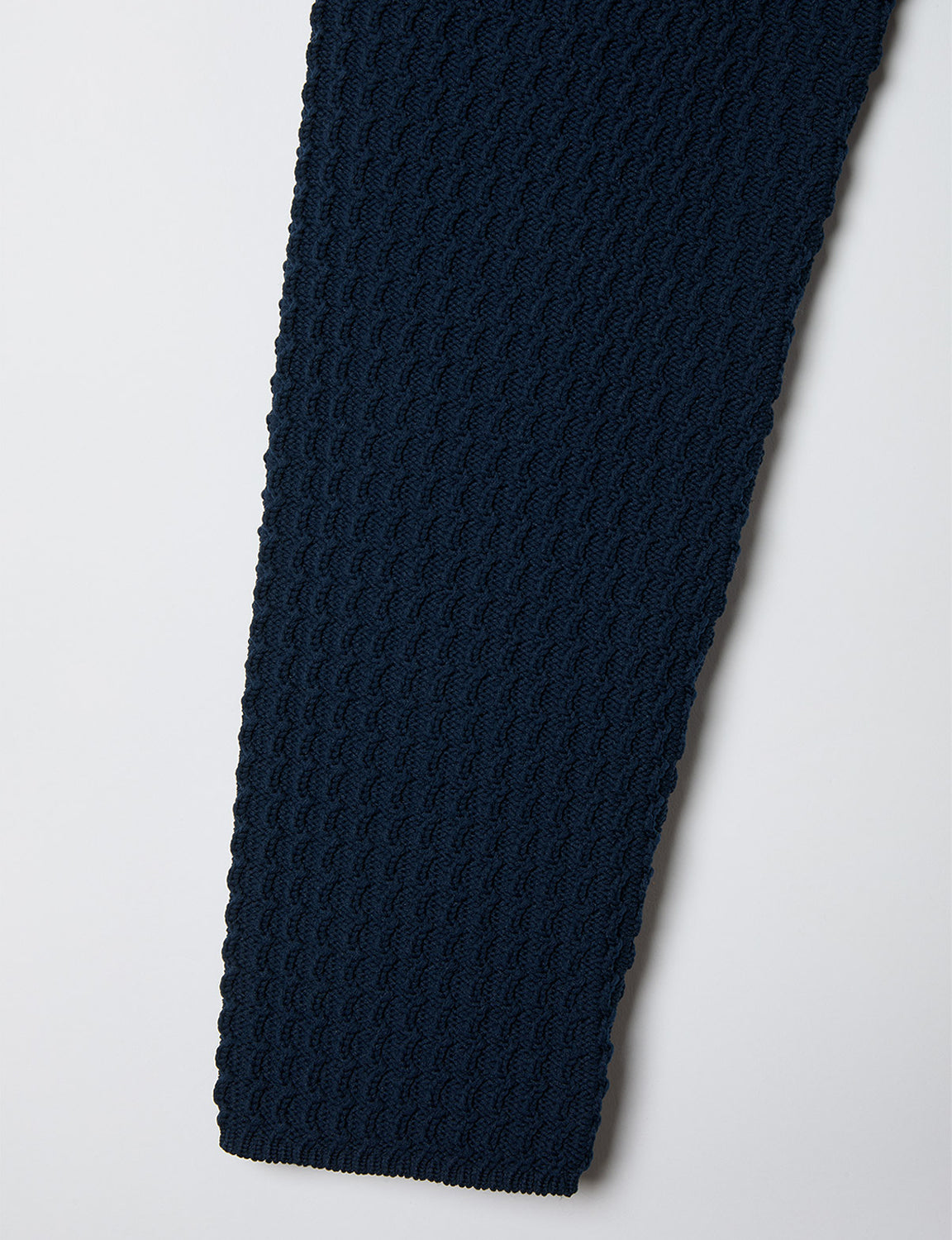 knit polo top / navy