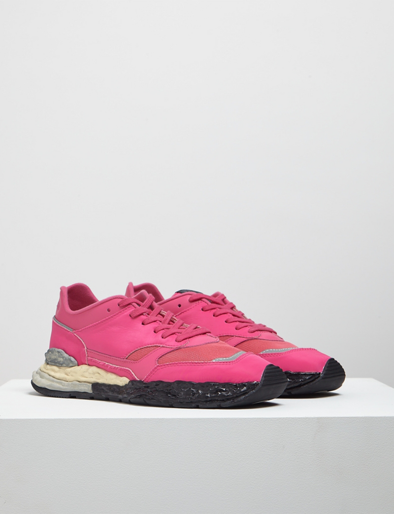 "GEORGE" OG Sole Mix Material Low-top Sneaker – Pink
