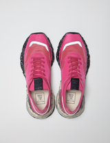 "GEORGE" OG Sole Mix Material Low-top Sneaker – Pink